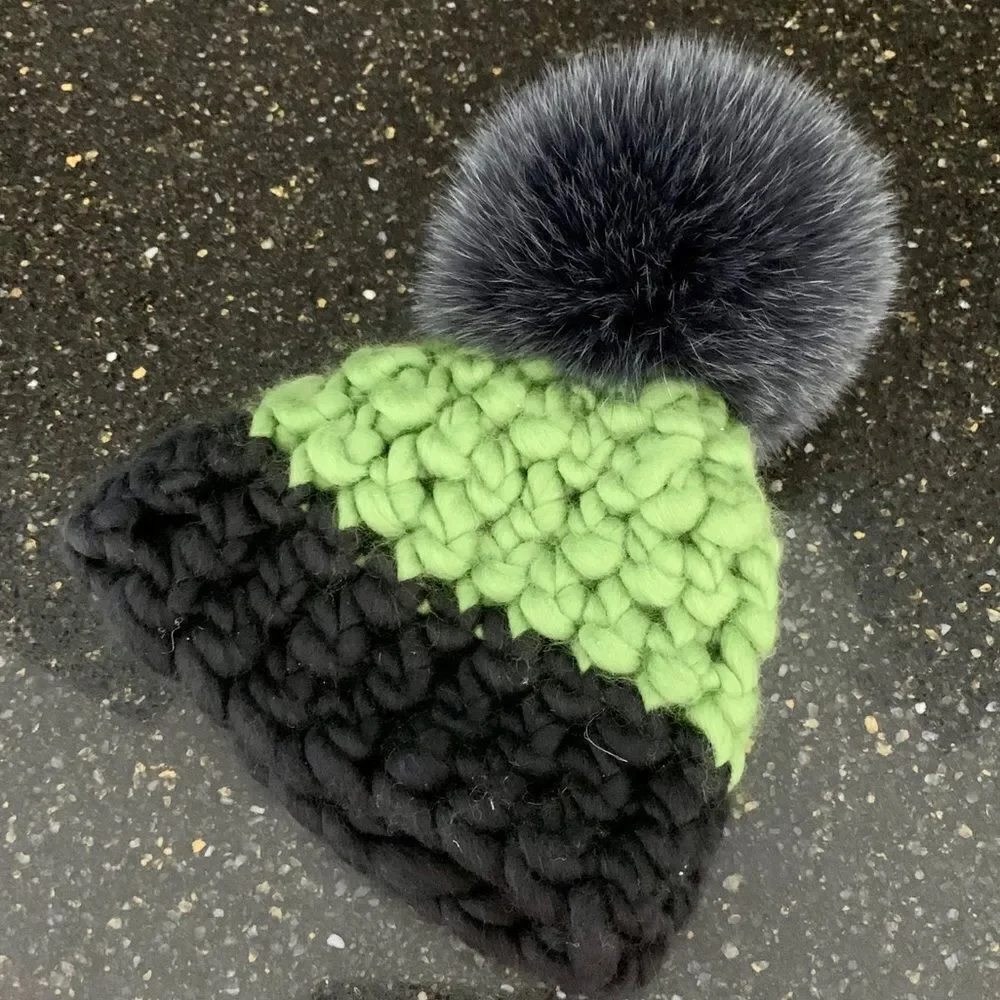 Mischa Lampert Merino Wool Handspun Beanie.